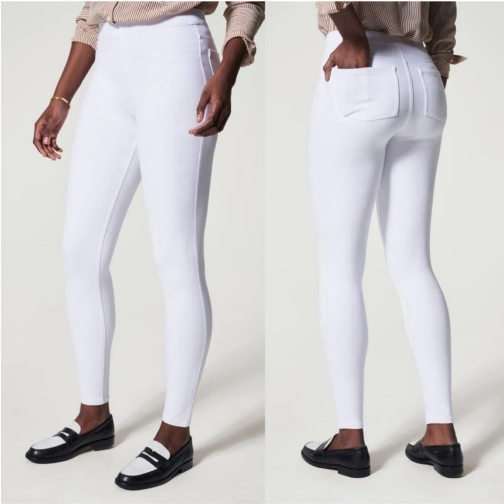 Spanx Jean- ish Ankle Legging in White